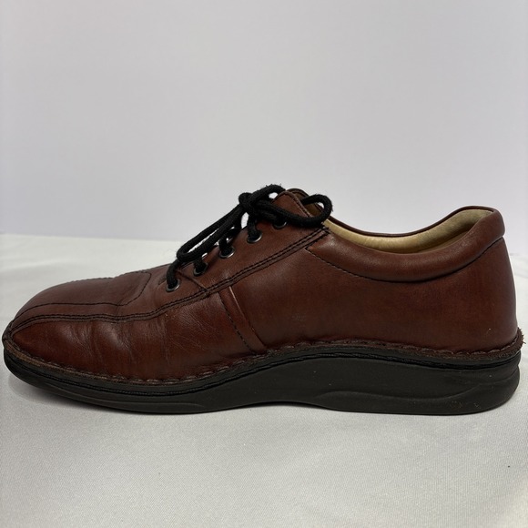 Finn Comfort Dijon Teak Brown Leather Lace Up Shoes Men’s‎ 9 Wide main image 13